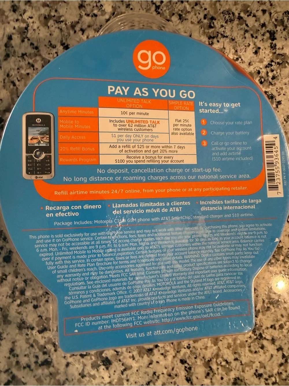 Motorola GoPhone C168i Pay-As-You-Go Pack